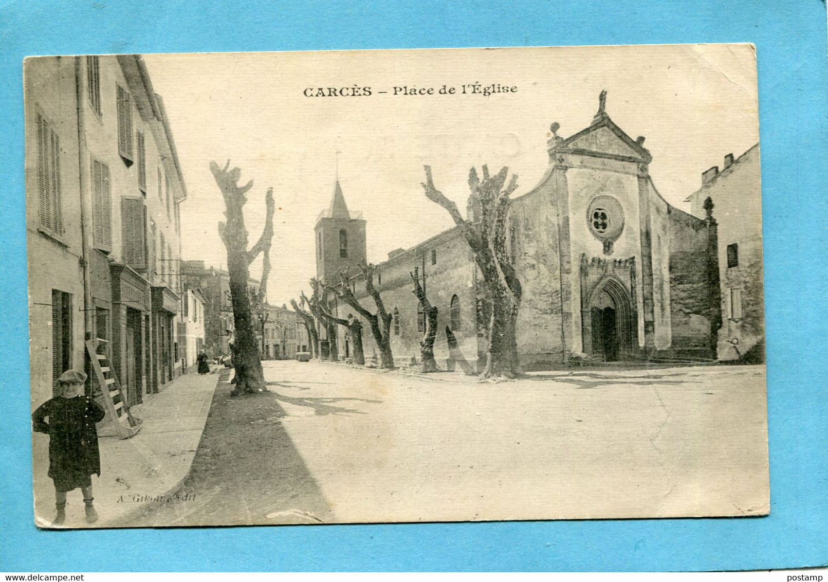 CARCES-place De L'église-animéec édition De Toulouse--années 1910-20 - Carces