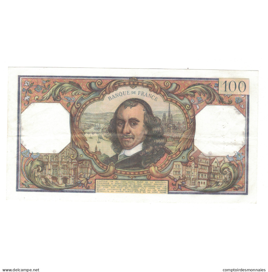 France, 100 Francs, Corneille, 1971, 1971-10-07, TTB+, Fayette:65.37, KM:149d - 100 F 1964-1979 ''Corneille''