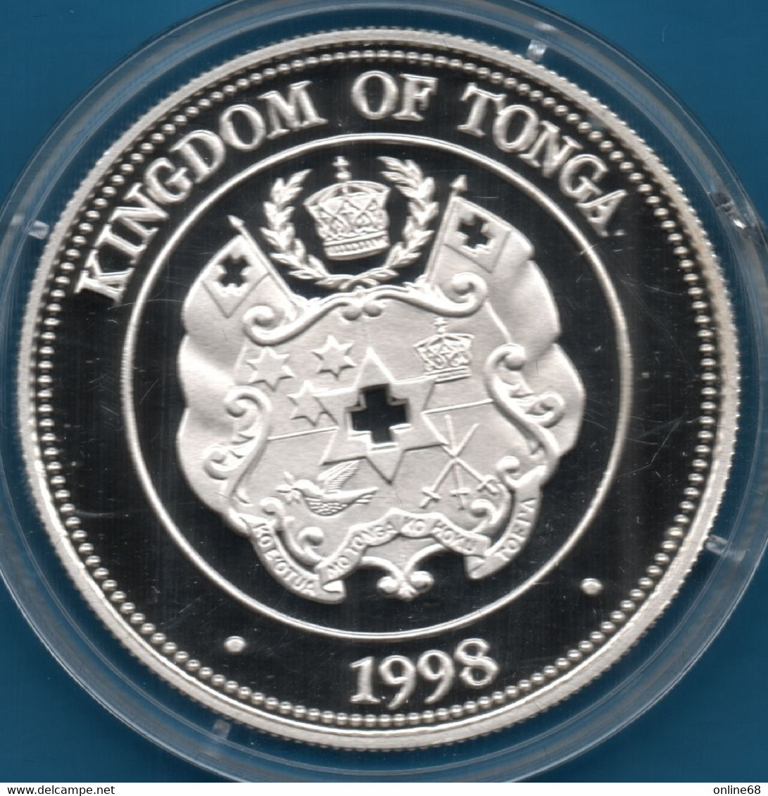 TONGA 1 PA'ANGA 1998 KM# 174 Argent 925‰ Silver  PROOF Catamaran - Tonga