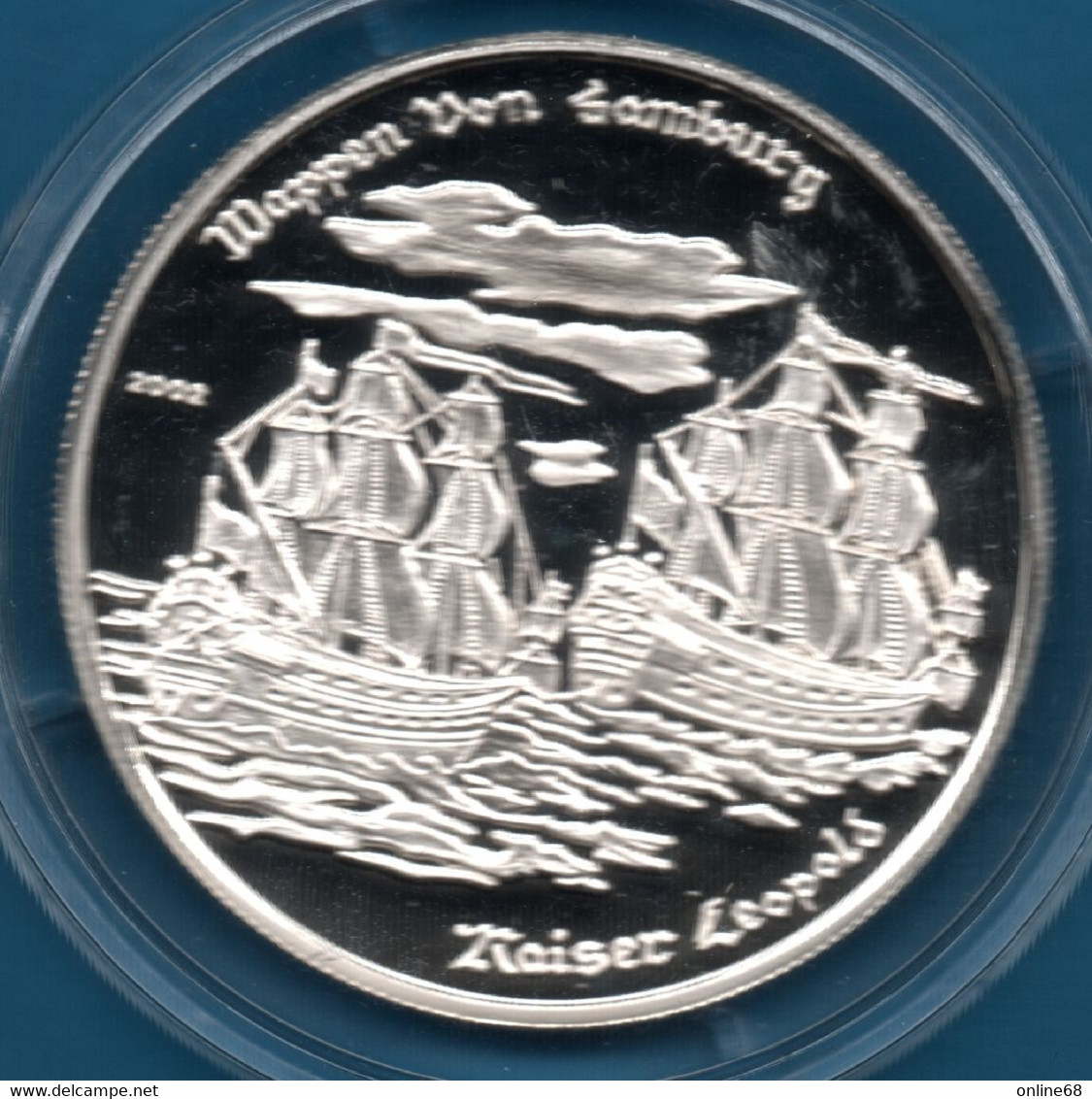 TOGO 1000 FRANCS 2002 Argent 999‰ Silver  PROOF Wappen Von Hamburg & Kaiser Leopold - Togo