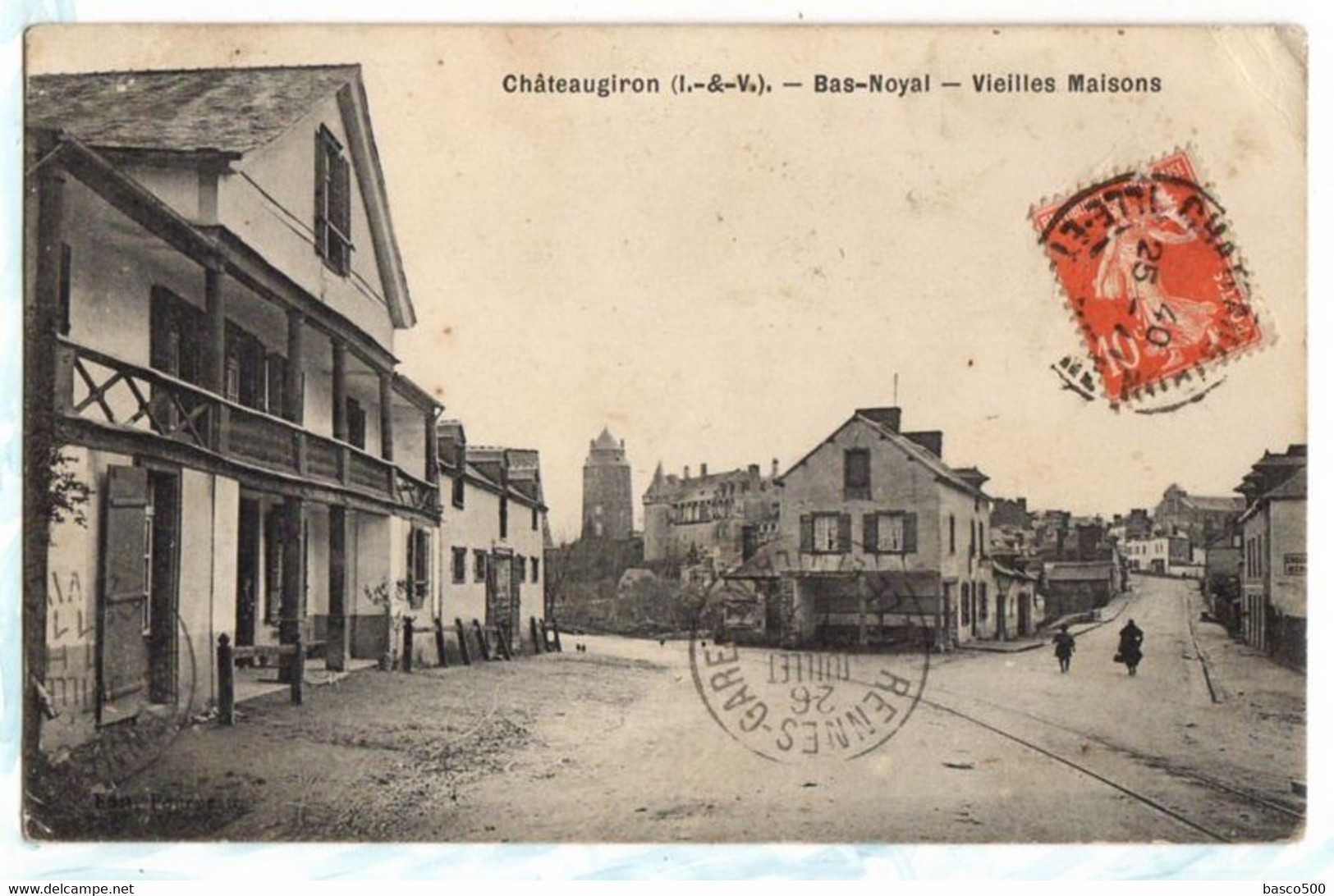 1911 CHATEAUGIRON Carte Animée BAS NOYAL - Châteaugiron