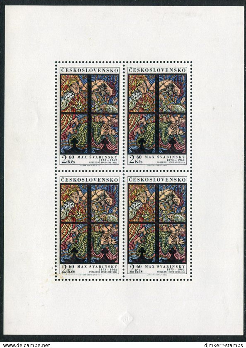 CZECHOSLOVAKIA 1973 Svabinsky Sheetlet MNH / **  Michel 2164 Kb - Nuovi