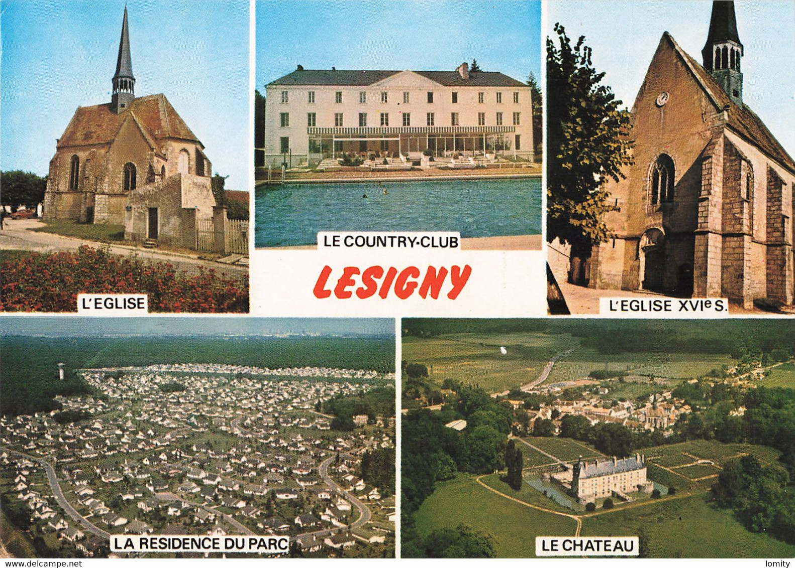 77 Lesigny Vues Eglise Country Club Chateau Résidence Du Parc - Lesigny