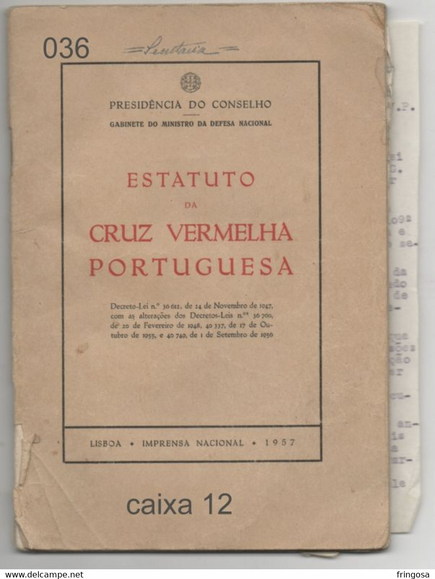 Estatuto Da Cruz Vermelha Portuguesa, 1957 - Práctico