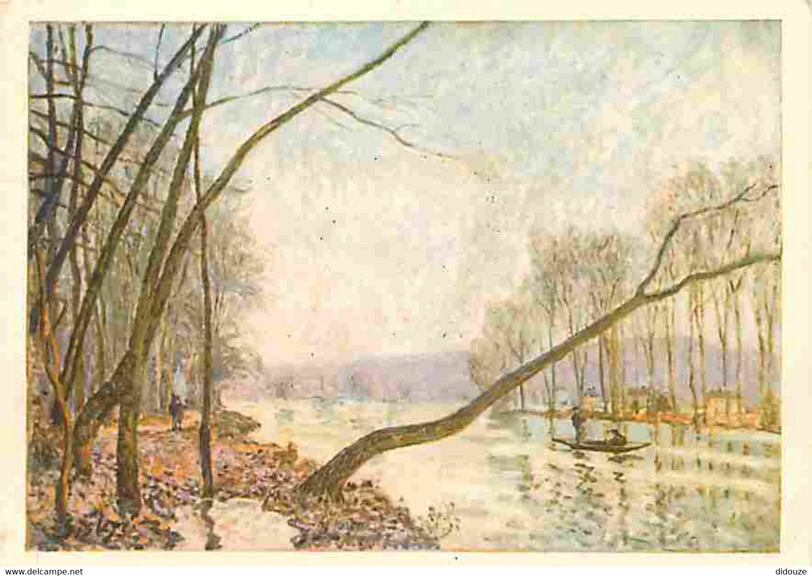 Art - Peinture - Alfred Sisley - Bords De La Seine En Automne - CPM - Voir Scans Recto-Verso - Malerei & Gemälde