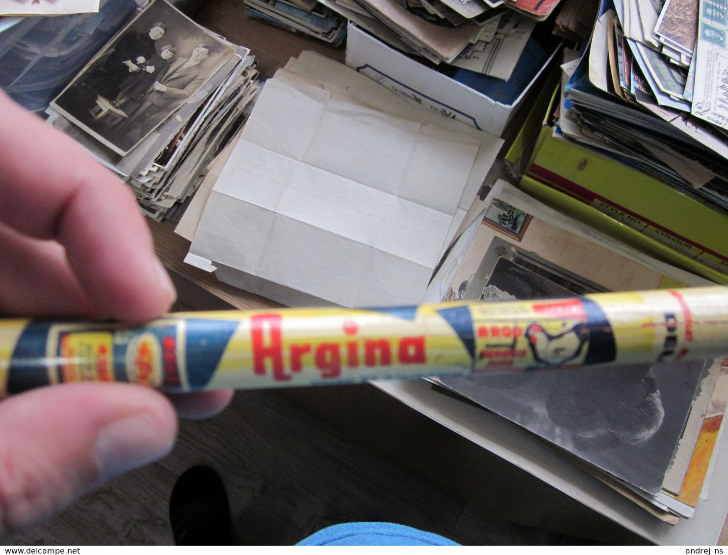 Large Advertising Graphite Pencil. Kombinat Konzervne Industrije  Delamaris Izola Ice Cream, Kokosija JUHA,aRGINA .... - Stylos