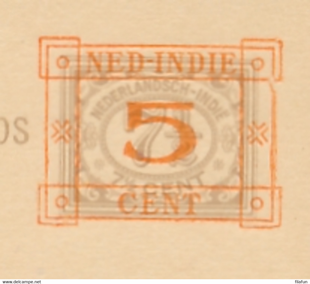 Nederlands Indië - 1930 - 5 Op 7,5c Cijfer, Briefkaart G51b Met Luchtpostreklame - Ongebruikt - Indie Olandesi