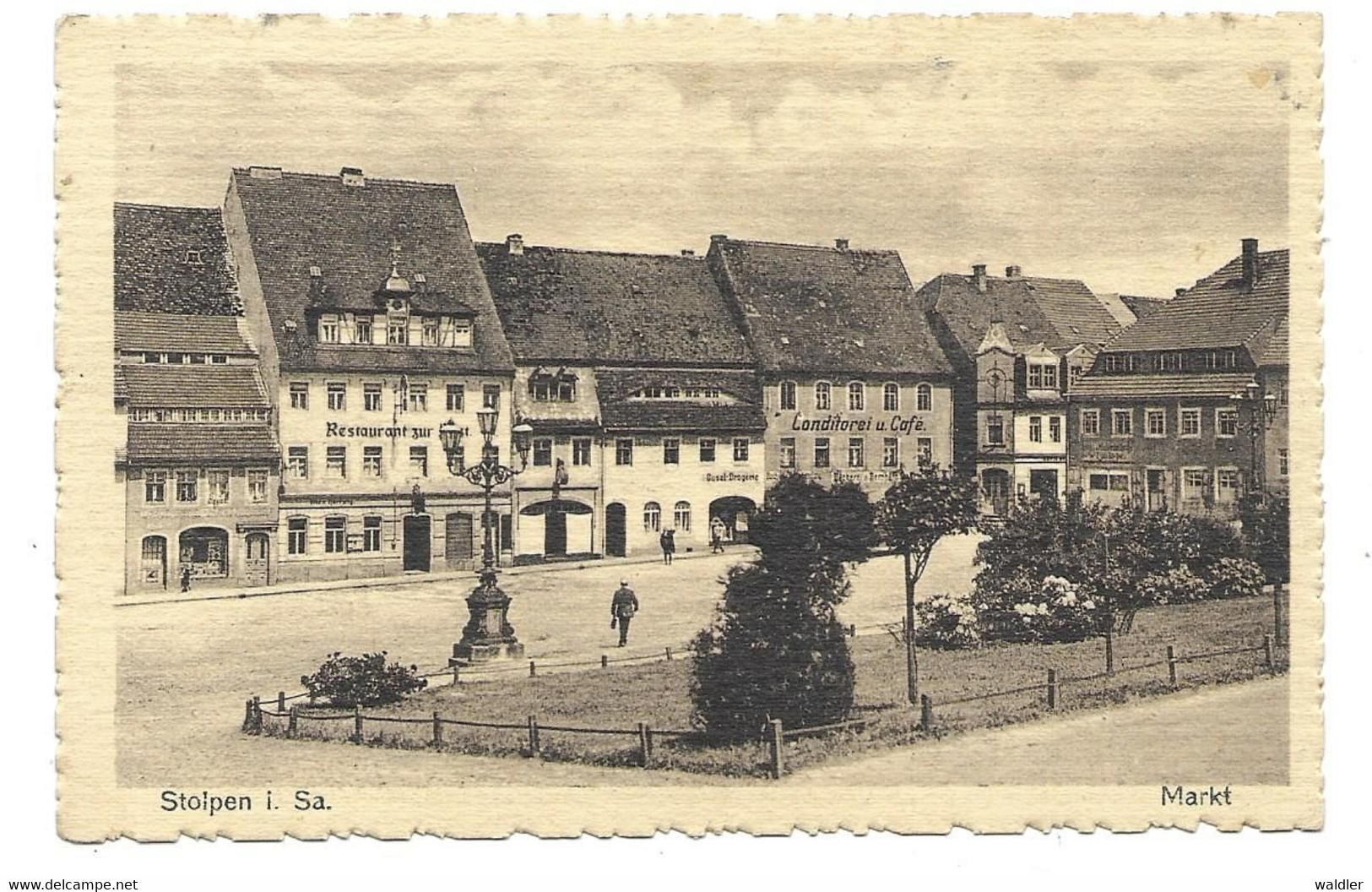 8350  STOLPEN, MARKT  ~ 1920 - Stolpen