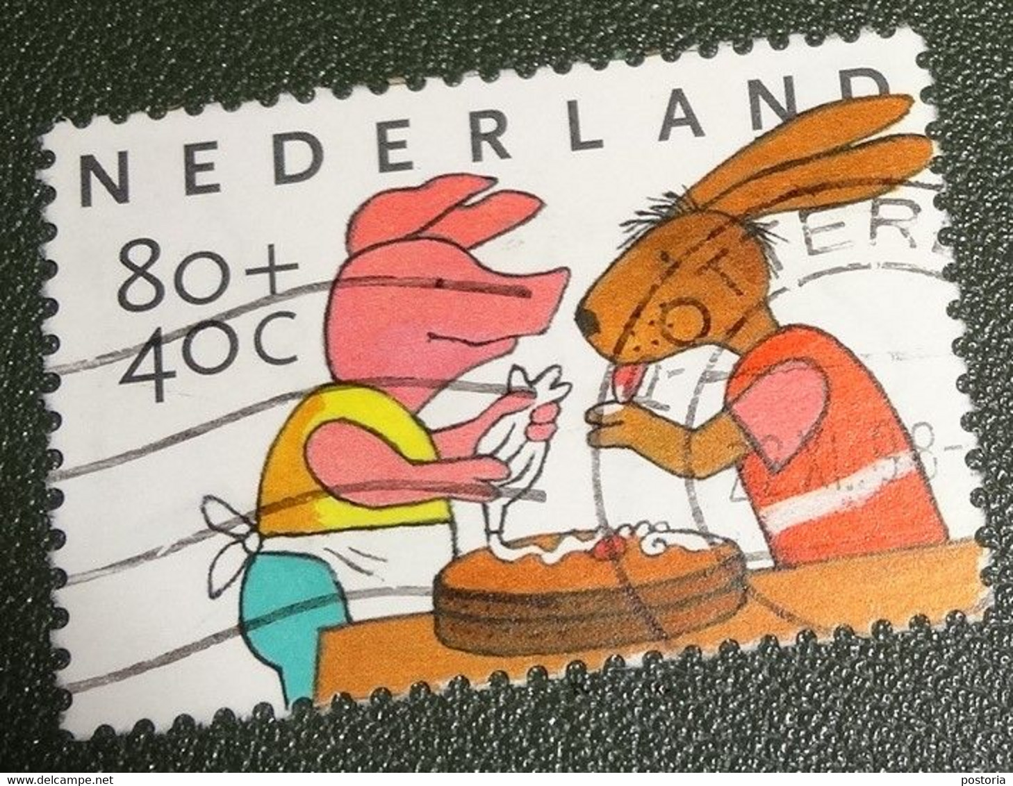 Nederland - NVPH - 1785 - 1998 - Gebruikt - Cancelled - Haas En Big - Taart Bakken - Used Stamps