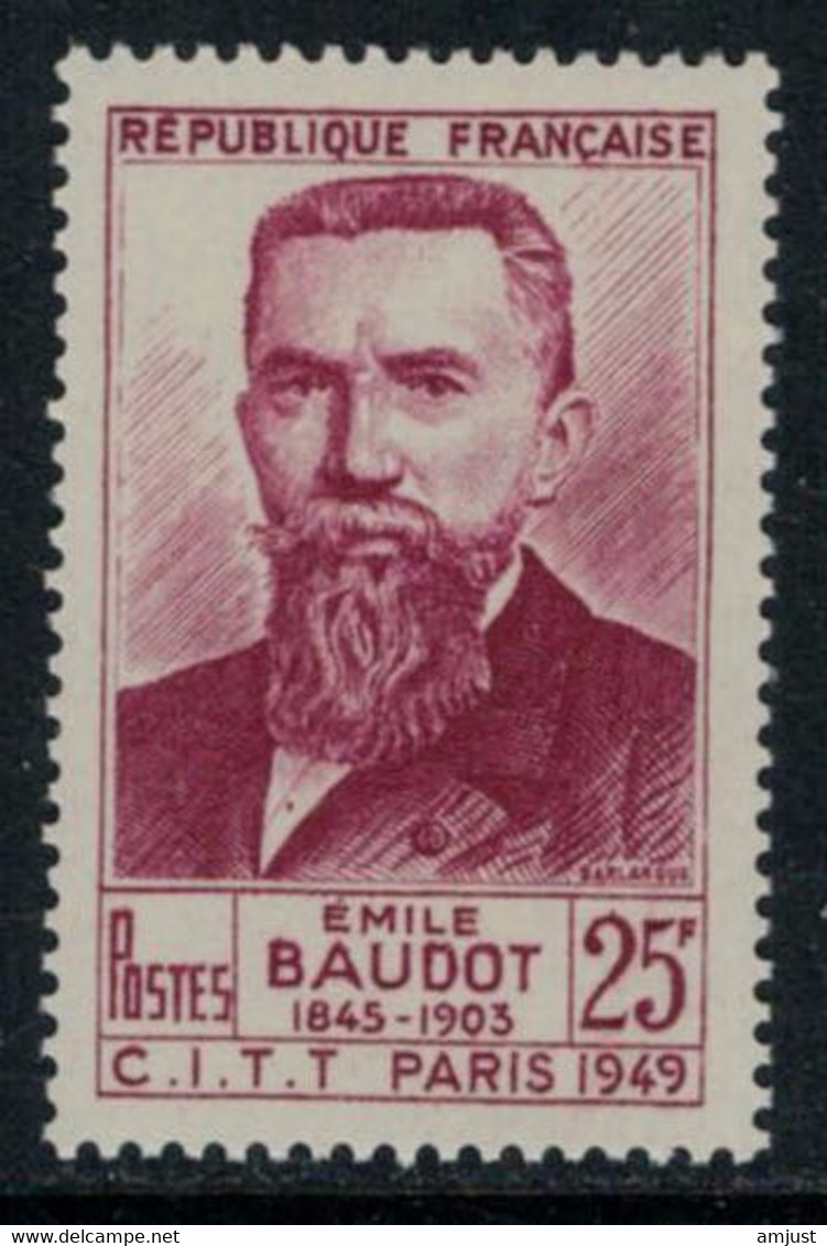 France // 1949 // Célébrités, Emile Baudot Neuf** MNH No.846 Y&T (sans Charnière) - Unused Stamps