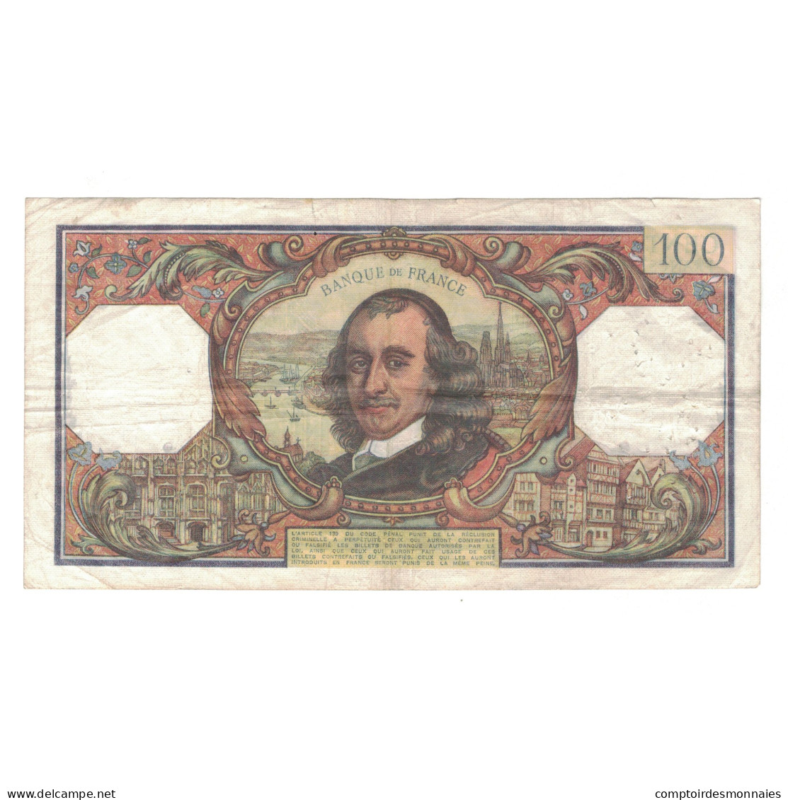 France, 100 Francs, Corneille, 1972, 1972-10-05, TTB, Fayette:65.40, KM:149d - 100 F 1964-1979 ''Corneille''