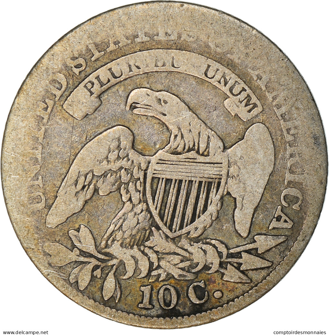 Monnaie, États-Unis, Liberty Cap Dime, Dime, 1835, U.S. Mint, Philadelphie, TB - 1796-1837: Bust