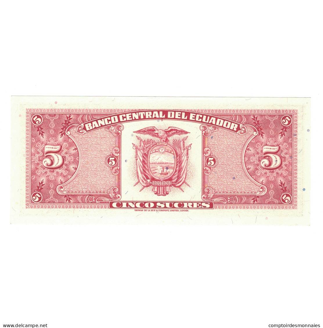 Billet, Équateur, 5 Sucres, 1988, 1988-11-22, KM:120A, NEUF - Equateur