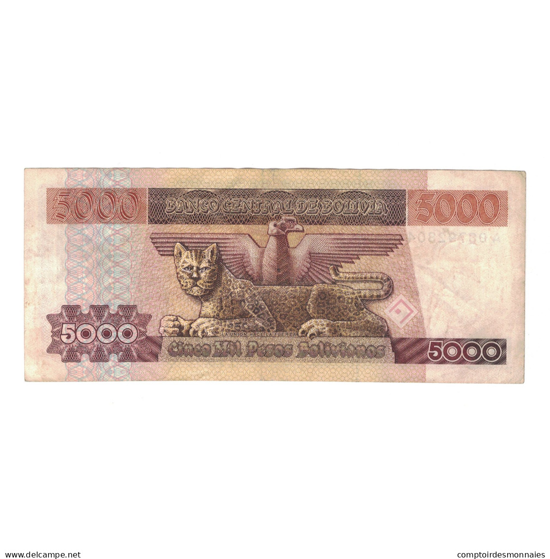 Billet, Bolivie, 5000 Pesos Bolivianos, 1984, 1984-02-10, KM:168a, TB+ - Bolivie