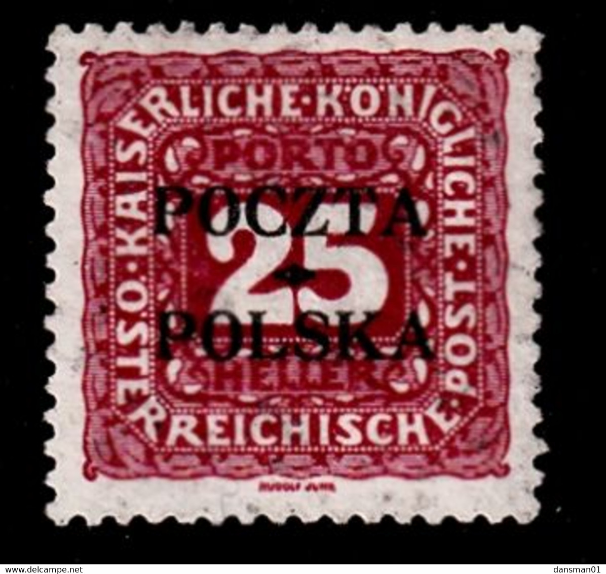 POLAND 1919 Krakow Fi D6 Mint Hinged Forgery - Ungebraucht