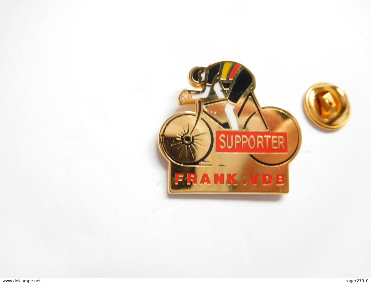 Beau Pin's , Cyclisme Vélo , Supporter Frank VDB ,  Frank Vandenbroucke , ATTENTION : Pointe Recollée - Cyclisme