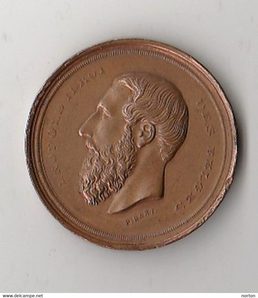 Médaille Léopold II – Verviers Par P. Hart 40 Mm, Bronze - Autres & Non Classés
