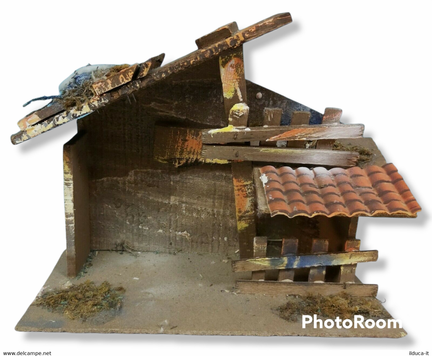 95601 Pastorello Presepe - Grotta In Legno - Christmas Cribs