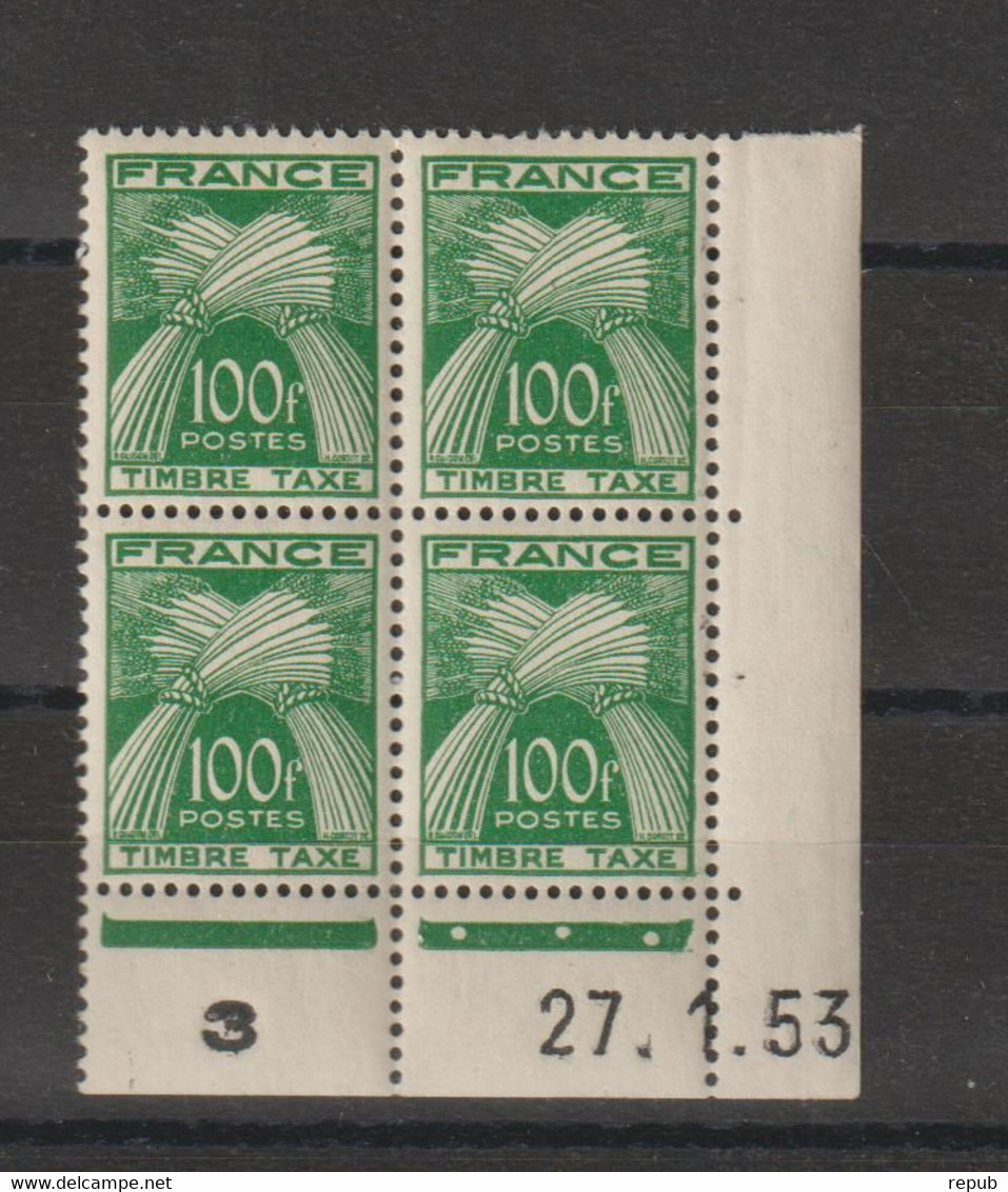 France Coin Daté 1953 Taxe 89  ** MNH - Postage Due