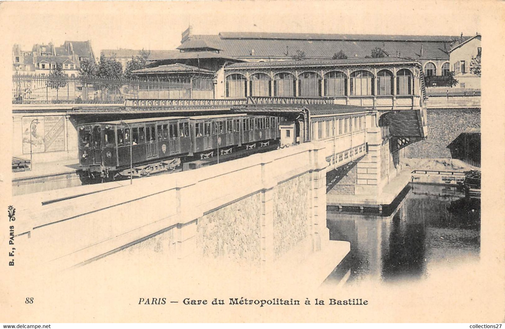 PARIS-GARE DU MÉTROPOLITAIN A LA BASTILLE - Stations, Underground