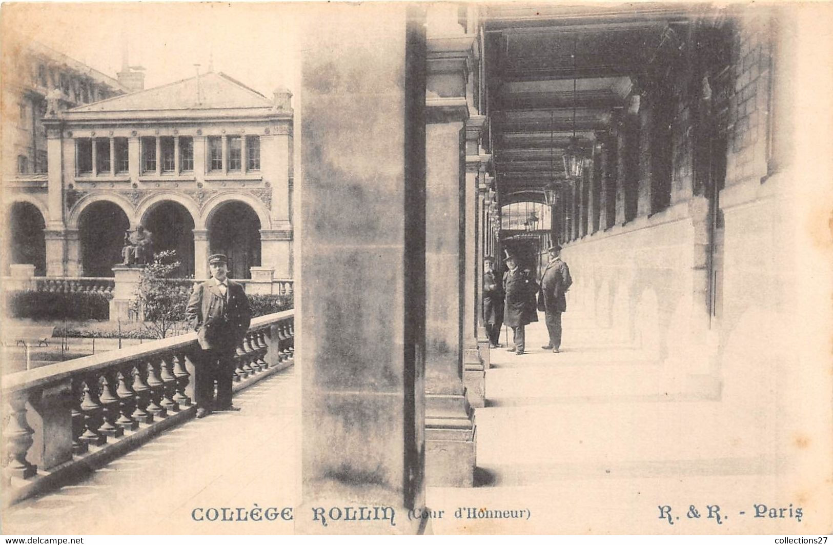 PARIS-75005-LE COLLÈGE ROLLIN - COUR D'HONNEUR - Arrondissement: 05