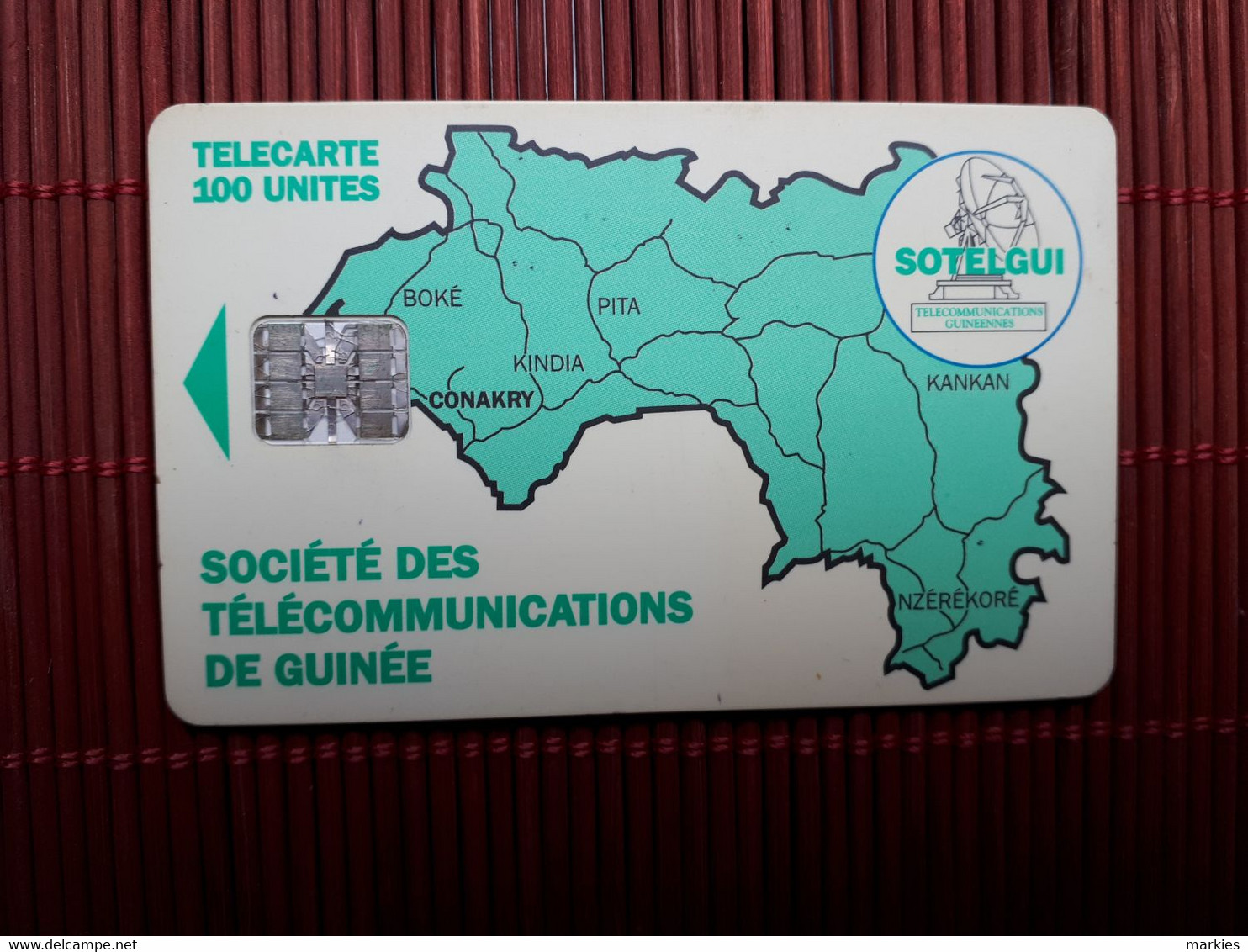 Phonecard Guinee 100 Units Used Rare - Guinée
