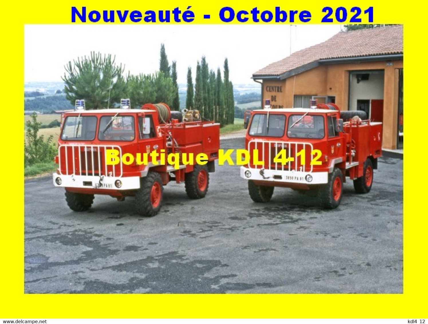 *ALSP - Véhicules des Sapeurs-Pompiers de France - 120 à 144 SP - Lot de 25 cartes postales