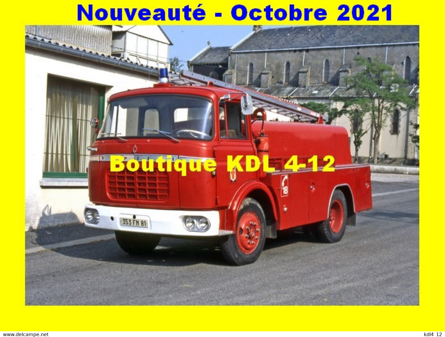 *ALSP - Véhicules des Sapeurs-Pompiers de France - 120 à 144 SP - Lot de 25 cartes postales