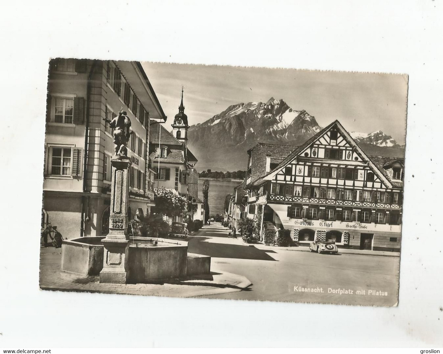 KUSSNACHT 11075 DORFPLATZ MIT PILATUS - Küssnacht