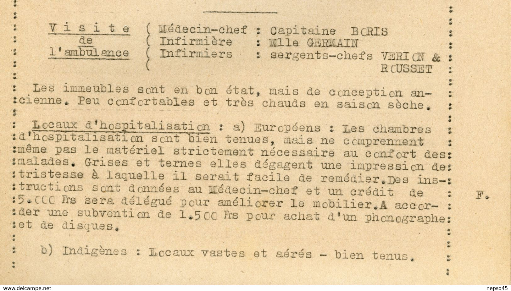 Jean Rapenne Gouverneur du Soudan.Journal de Marche du 28 01 au 07 02 1941.dans les cercles de Kayes Kita.