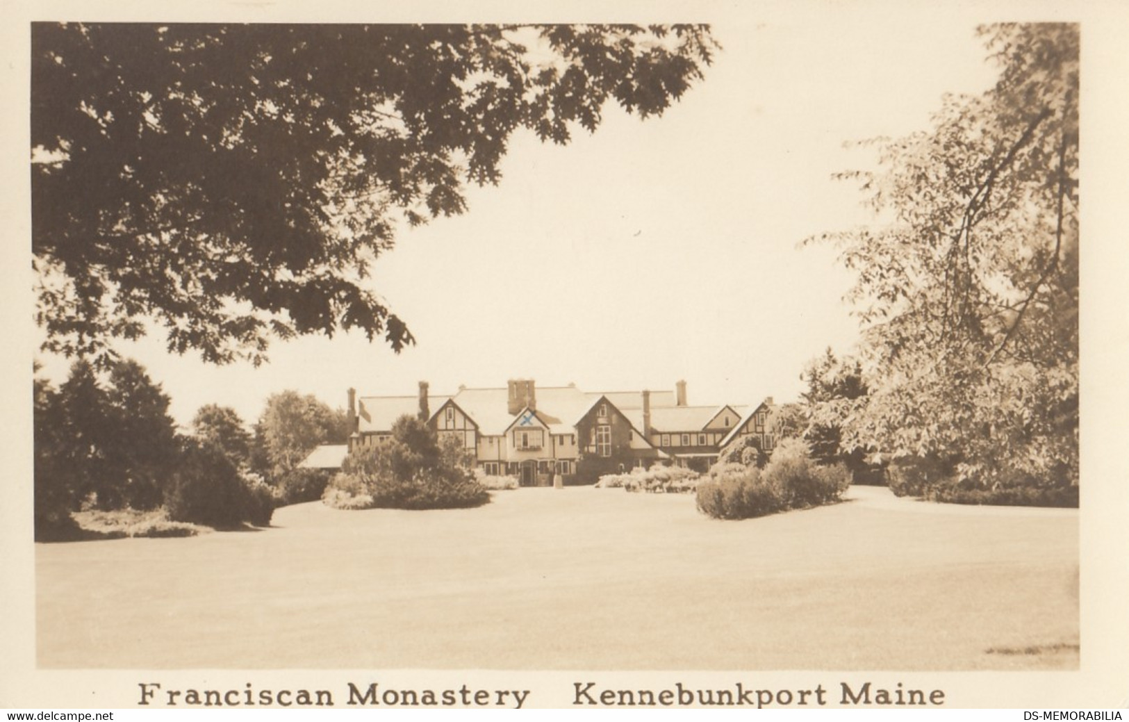 Kennebunkport York County Maine - Franciscan Monastery Real Photo Postcard RPPC - Kennebunkport