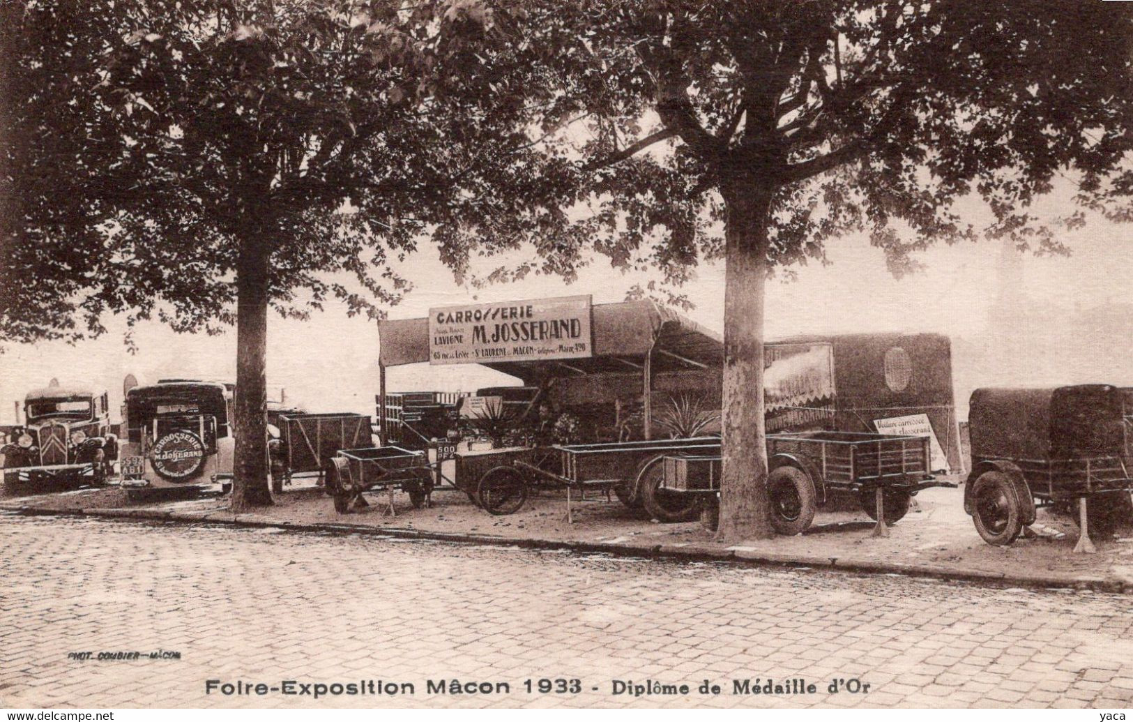 Foire Exposition Macon  1933 Carrosserie Josserand Rue De La Levée   St Laurent - é - Ferias