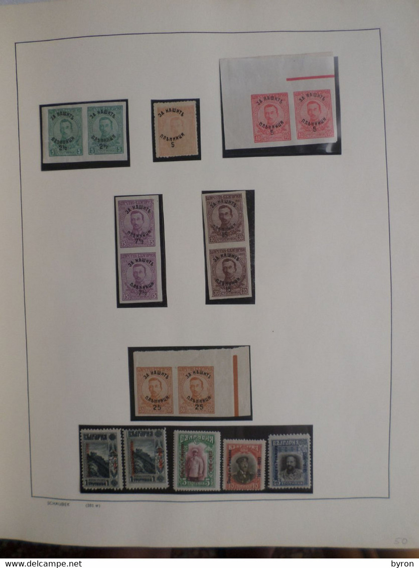 TIMBRES STAMPS BULGARIE BULGARIA 1884/1920 IN12 ALBUM SHEETS A FEW ARE NOT COMPLETE VERY FINE CONDITION. UNUSED NMH **