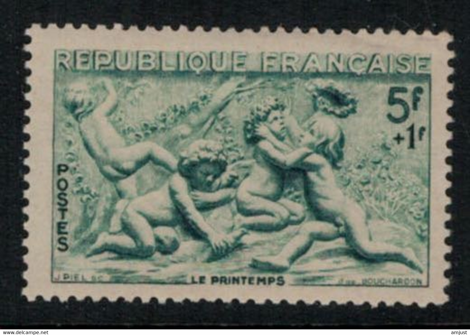 France // 1949 // Série Des Saisons, Le Printemps, Neuf** MNH N0. 859 Y&T (sans Charnière) - Neufs