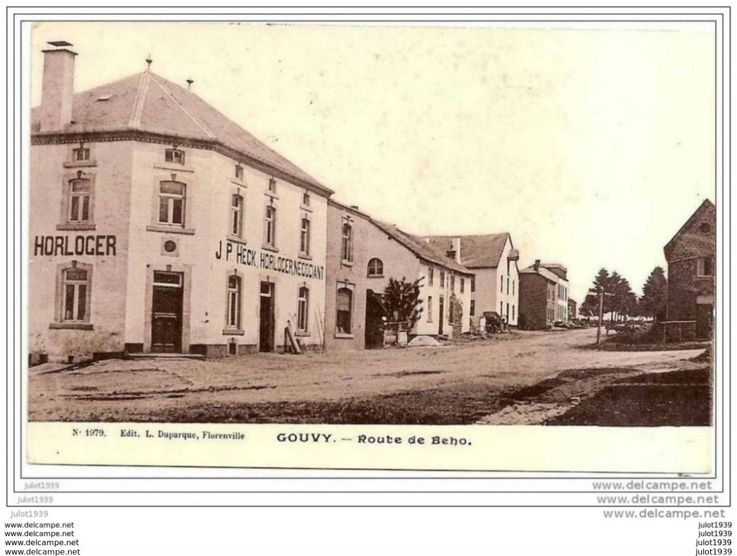 GOUVY ..-- Route De BEHO . 1906 Vers HARNONCOURT ( Melle Marie ?? ) .   Voir Verso . - Gouvy