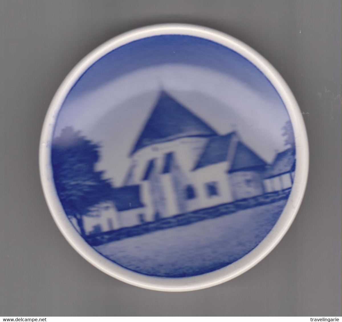 Royal Copenhagen Osterlars Kirke Bornholm Mini Plate 8.5 Cm Scenes Of Denmark 7/2010 - Royal Copenhagen (DNK)