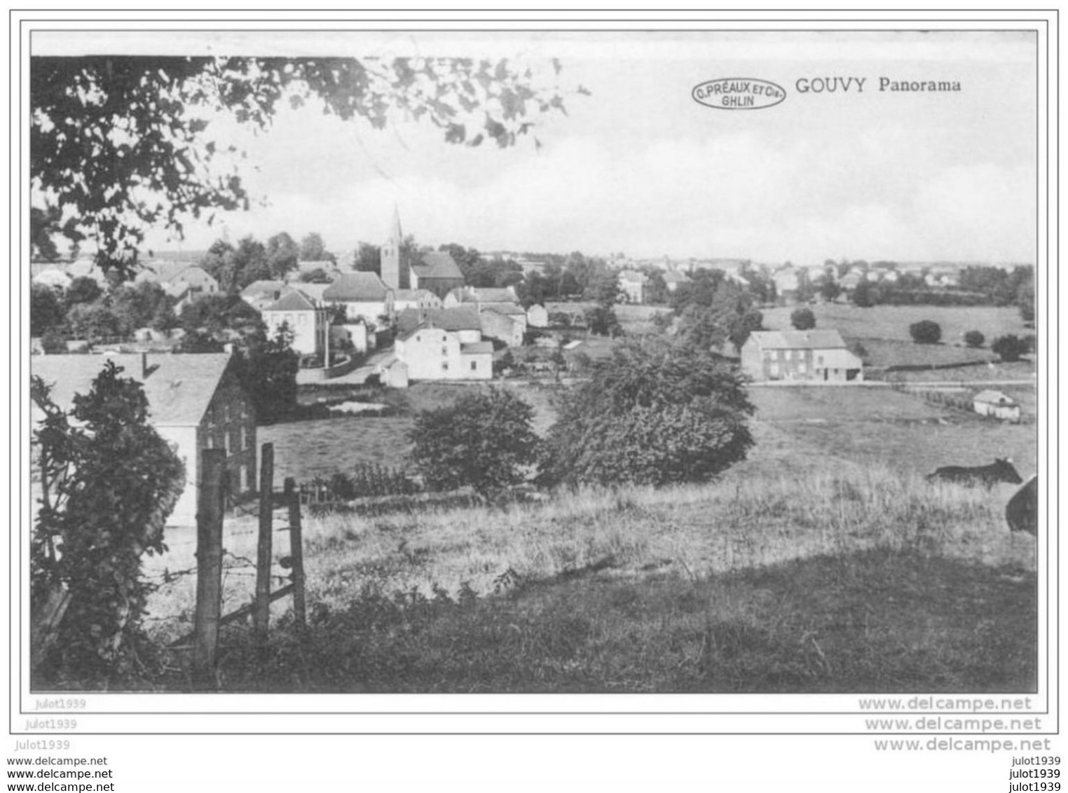 GOUVY ..--  Panorama . 1961 Vers CUGNON ( Melle Anne WUYTS ) . Voir Verso . - Gouvy