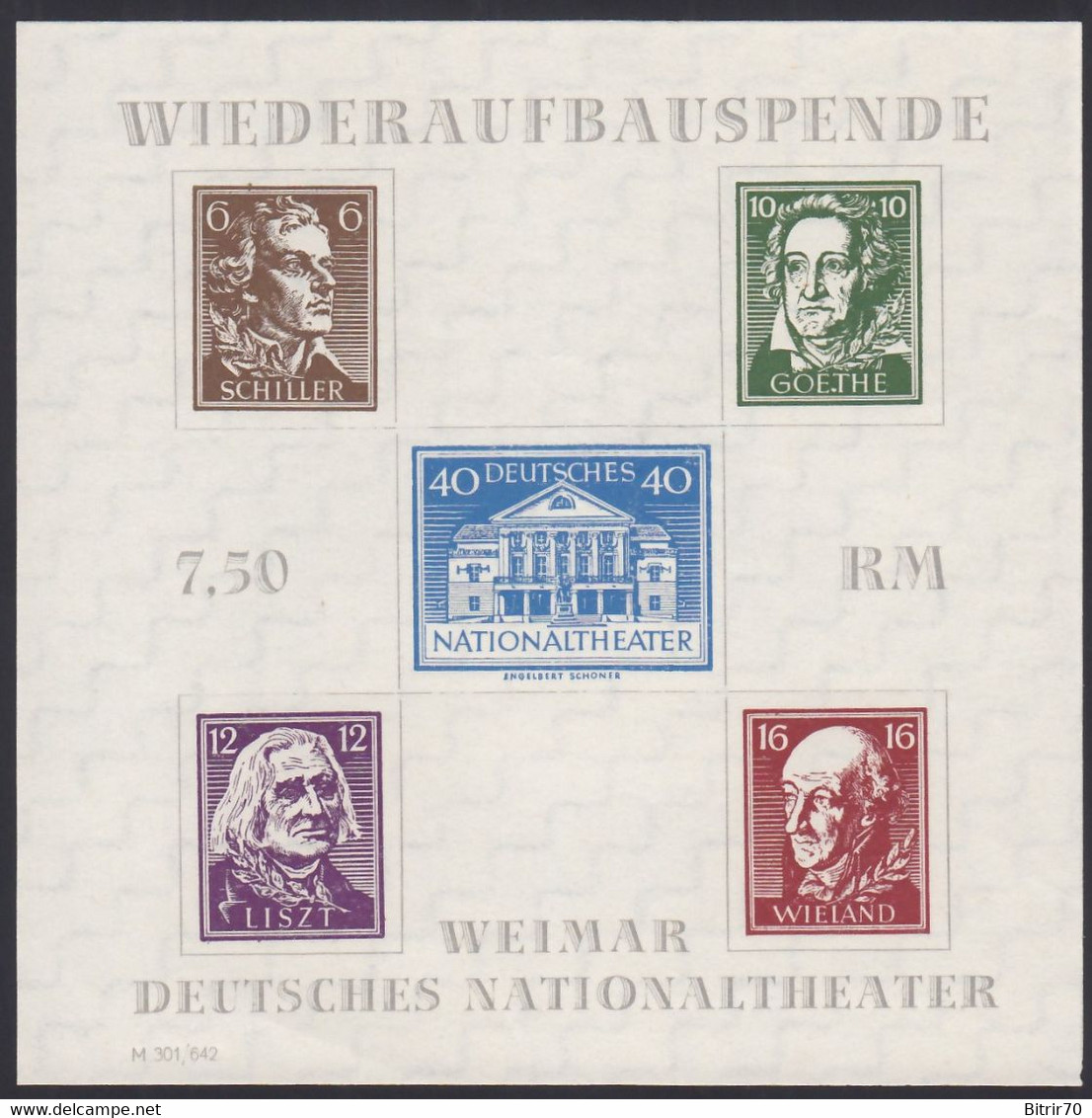 Thüringen, 1946 Michel. Block. 3 A. (**) - Autres & Non Classés