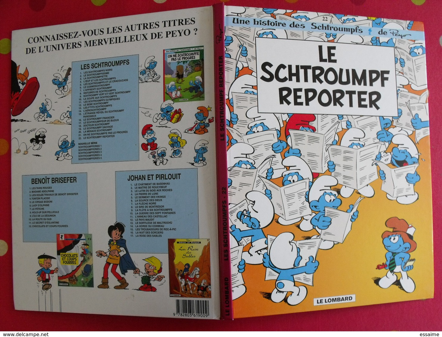 Le Schtroumpf Reporter. Peyo. Le Lombard 2003 - Other & Unclassified