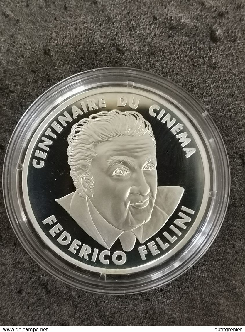 ESSAI 100 Francs 1995 Federico Fellini  ARGENT / FRANCE SILVER / Sous Capsule UNC - Essais, Piéforts, épreuves & Flans Brunis