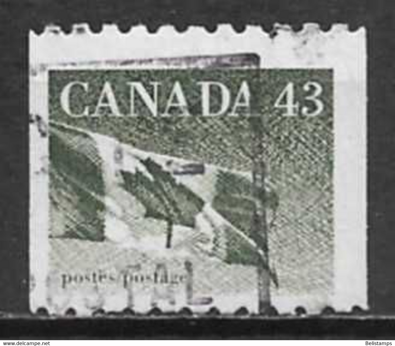 Canada 1992. Scott #1395 (U) Flag - Markenrollen