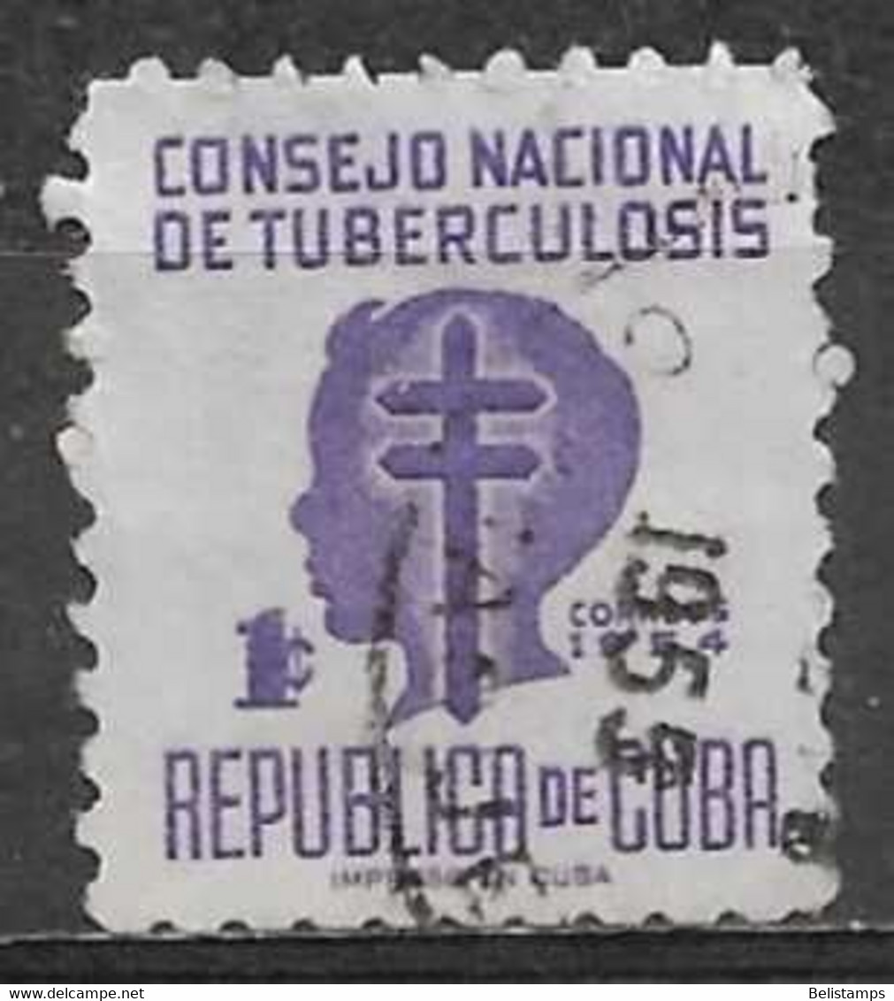 Cuba 1954. Scott #RA23 (U) Child's Head Lorraine Cross - Segnatasse