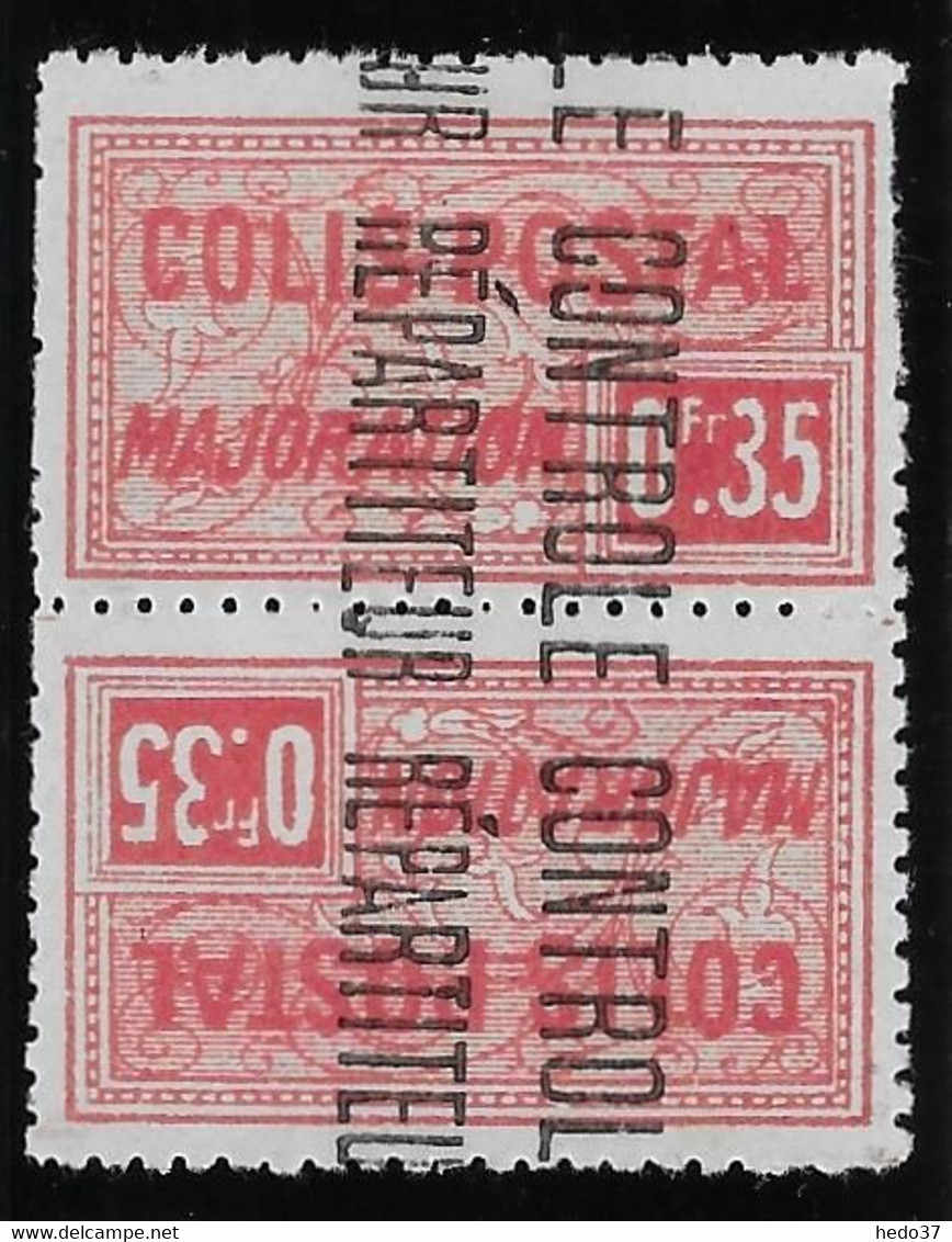 Algérie Colis Postaux N°18 (réf. Dallay) - Variété Tête-bêche - Neuf **/* Sans/avec Charnière - Dentelure Irrégulière TB - Postpaketten