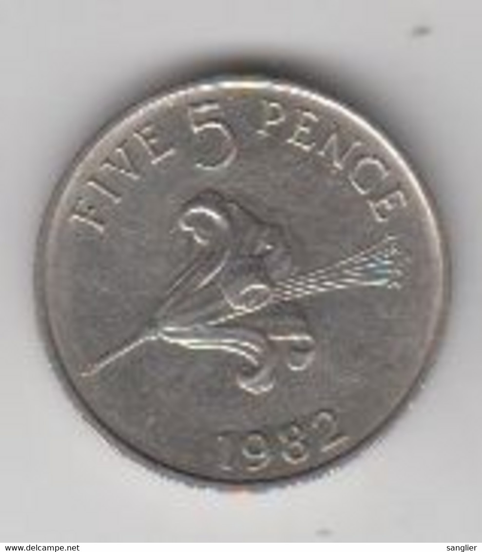 FIVE PENCE 1982 - Iles Anglo-normandes