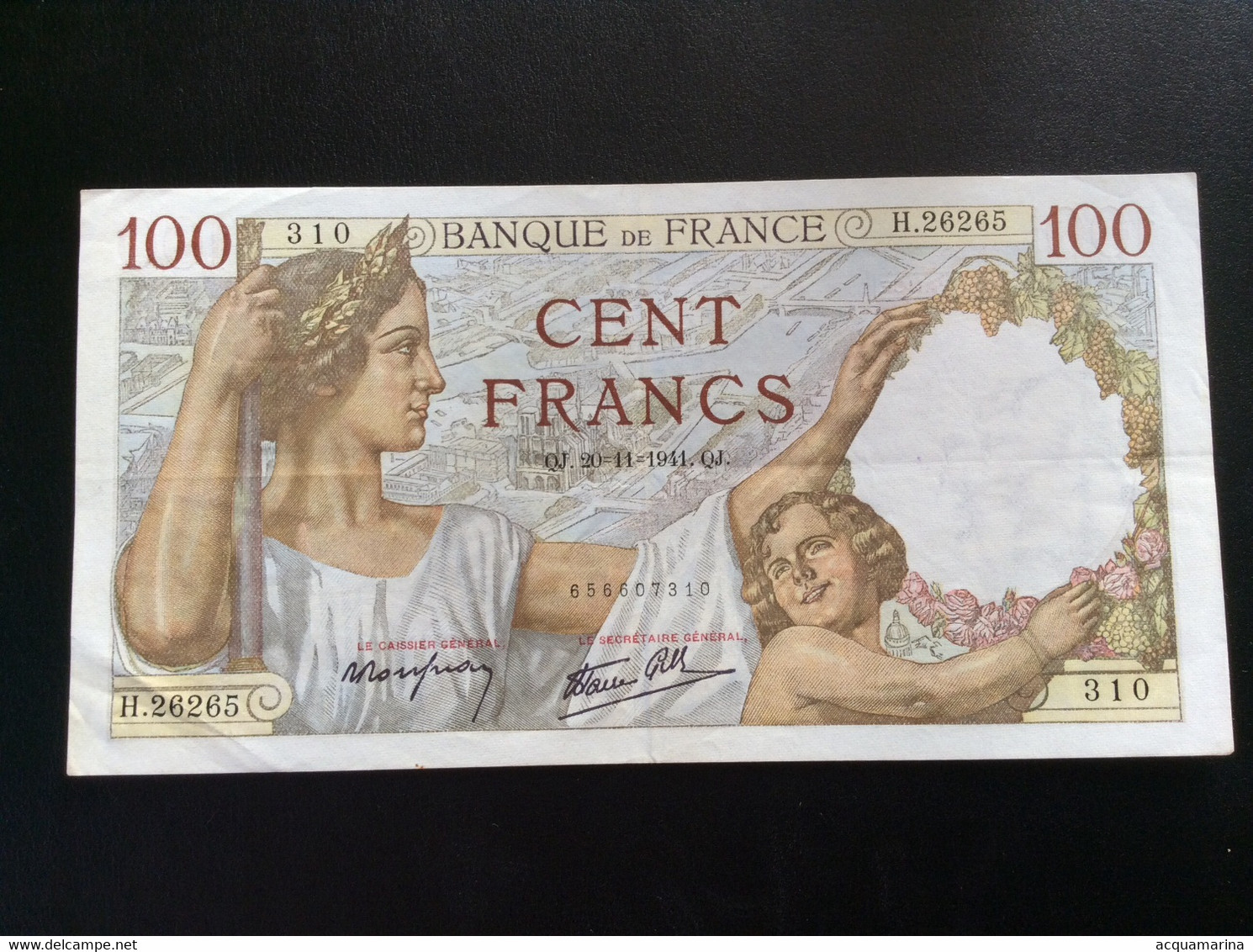 FRANCE 100 FRANCS 20.11.1941 - 100 F 1939-1942 ''Sully''