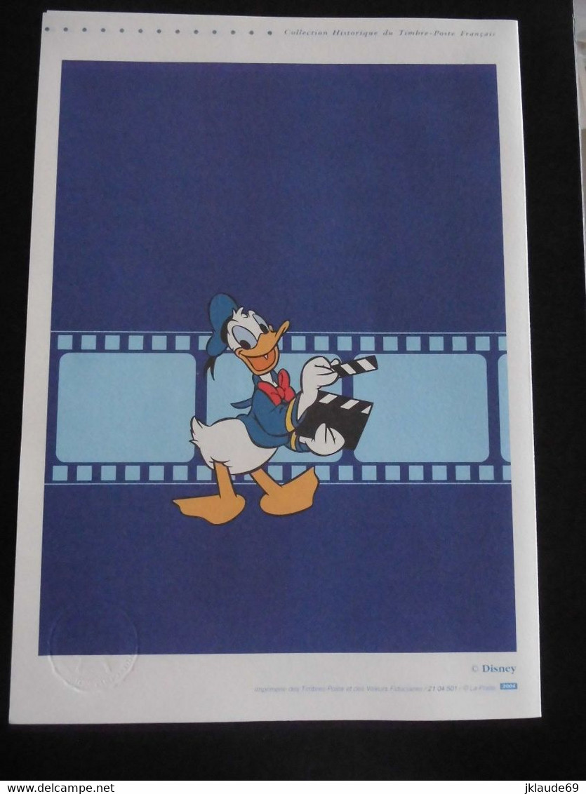 Rare lot "fête du timbre 2004" Disney Mickey Donald Minnie Premier Jour FDC Document philathélique carte epreuve