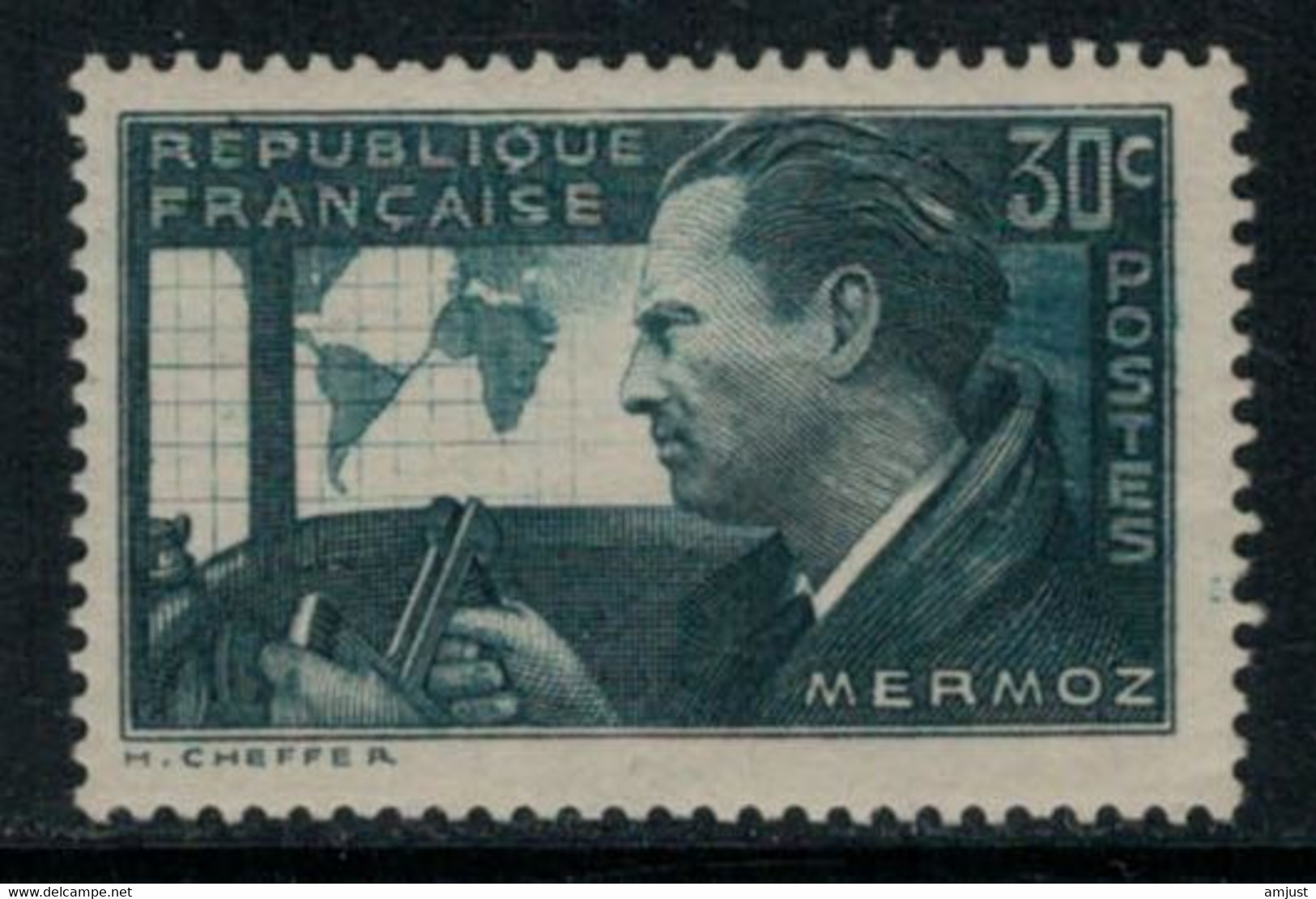 France // 1937 // Jean Mermoz, Neuf** MNH N0. 337 Y&T (sans Charnière) - Unused Stamps