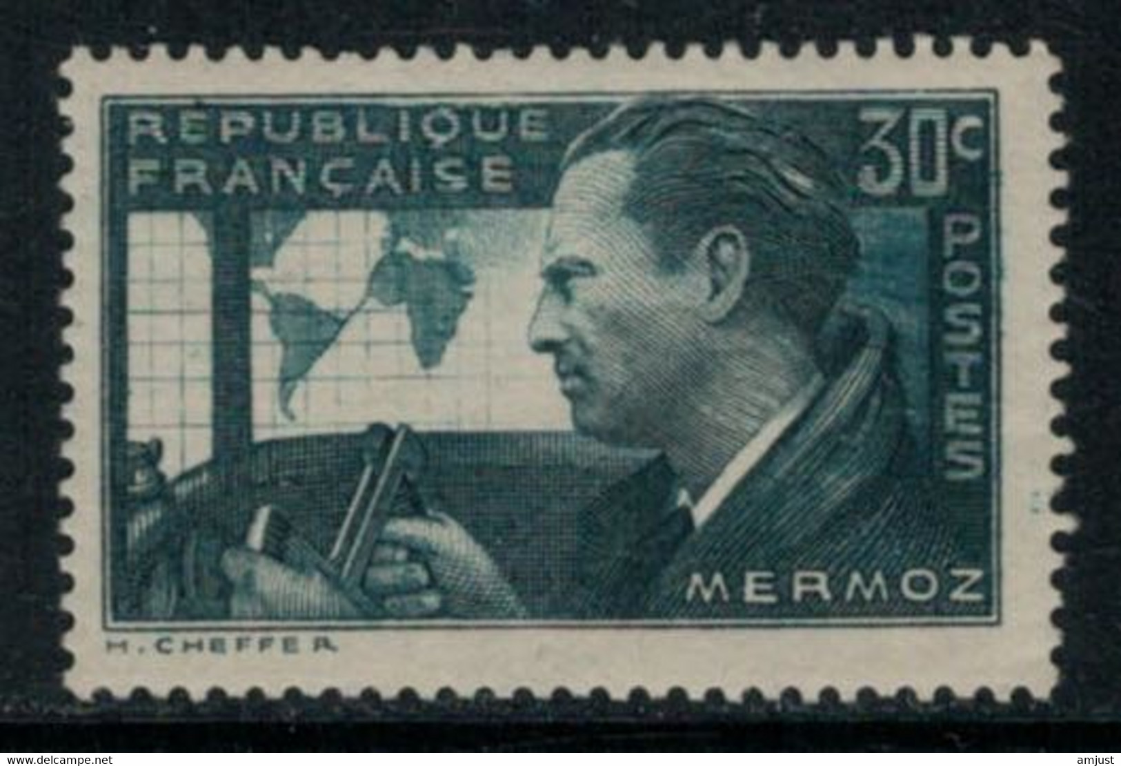 France // 1937 // Jean Mermoz, Neuf** MNH N0. 337 Y&T (sans Charnière) - Nuevos