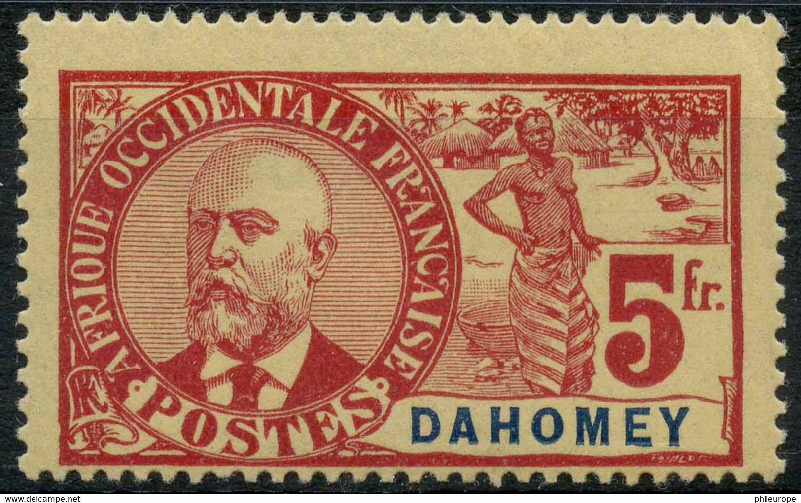 Dahomey (1906) N 32 * (charniere) - Unused Stamps