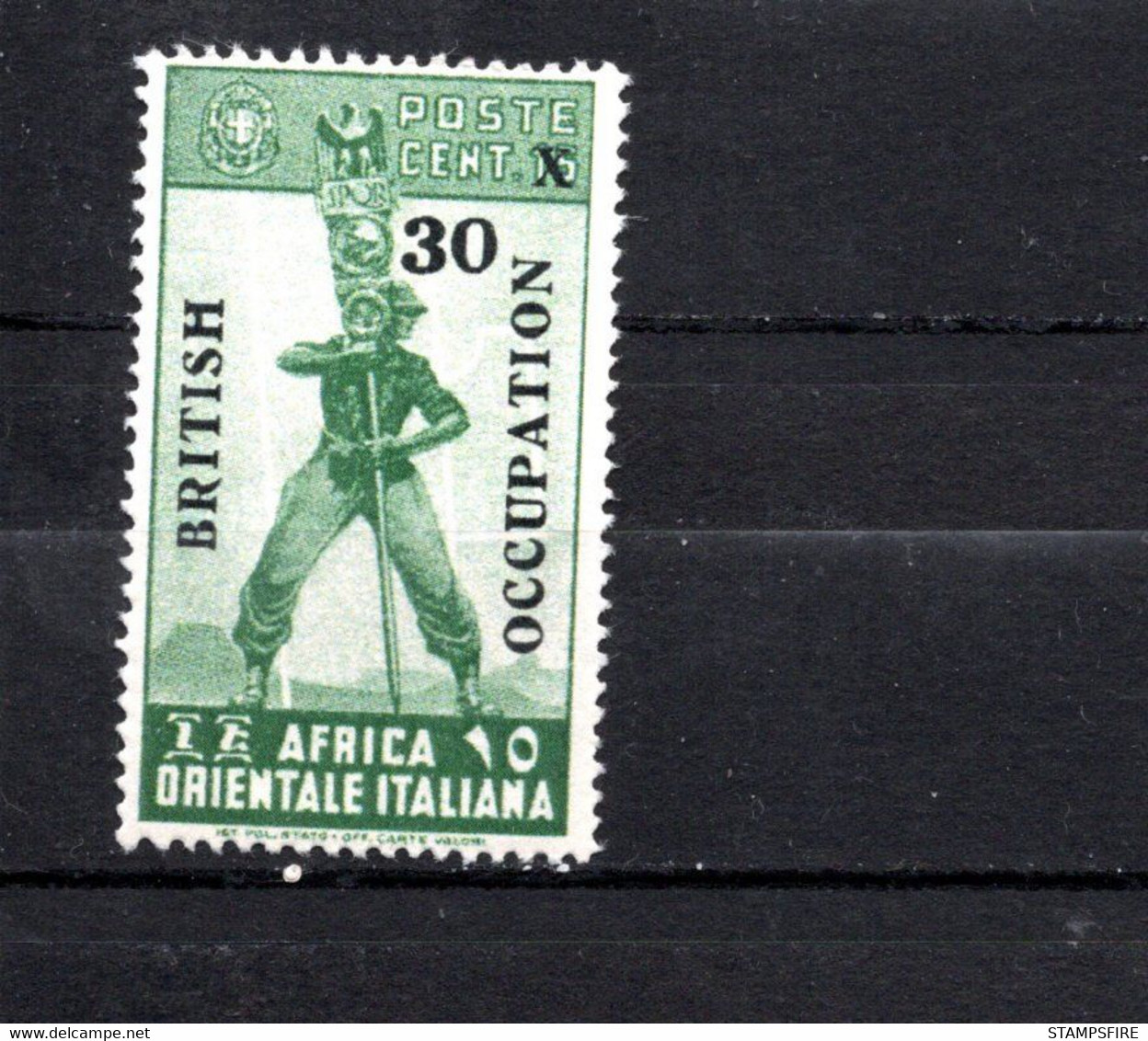 British Occupation Italy  Unissued 1941  Africa RARE MNH - Afrique Orientale